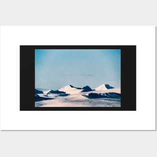 Majestic Snow-Covered Peaks of Rondane National Park (Norway) Shot on Film Posters and Art